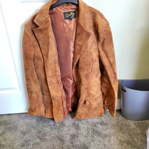 Cowboy leather sport coat